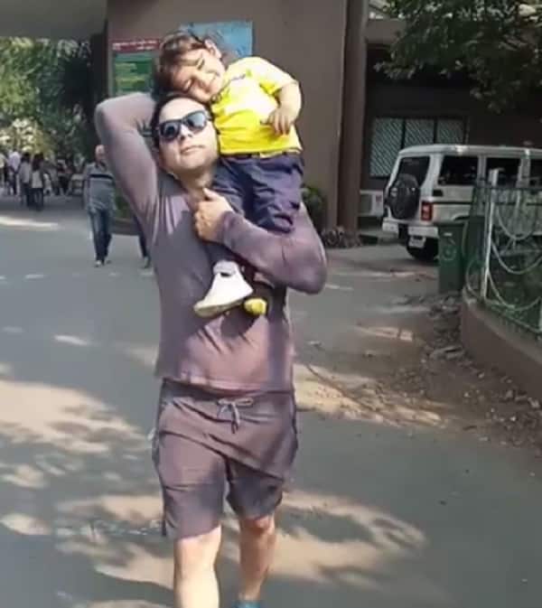 Deepesh Bhan's happy moments with his son
