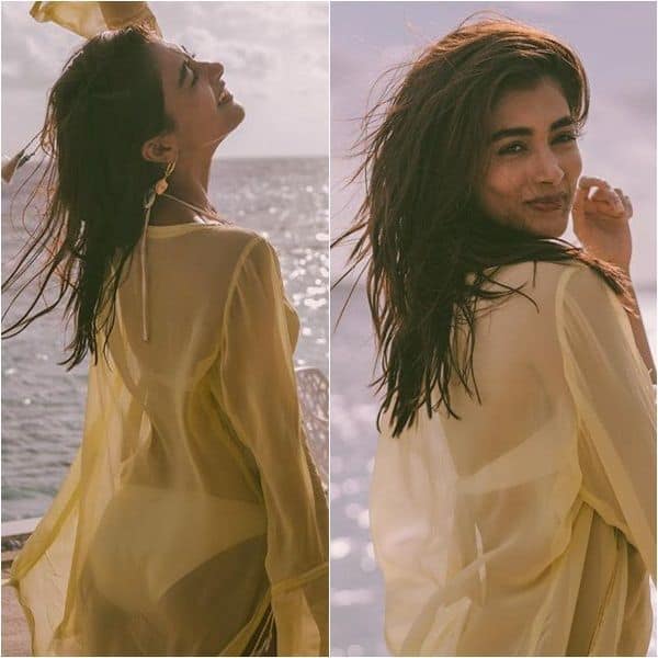 Pooja Hegde Looks Tempting As She Flaunts Her Curves In A See Through Jacket And Bikini During 4474