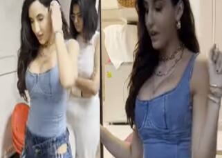 Nora Fatehi gets compared with Uorfi Javed for her latest appearance; trollers say, 'Tough competition' [Watch Video]