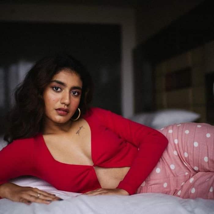 Priya Prakash Varrier strikes a sensuous pose