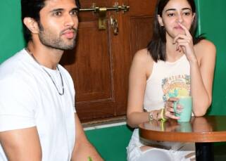 Liger: Vijay Deverakonda and Ananya Panday enjoy early morning coffee date; handsome hunk ditches his Rs 200 chappals for fancy boots [VIEW PICS]