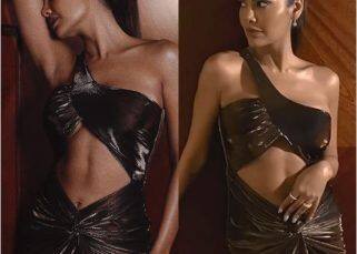 Aashram 3 actress Esha Gupta personifies hotness in a cut-out gown with thigh-high slit; fans say, 'Too hot to handle' [View Pics]