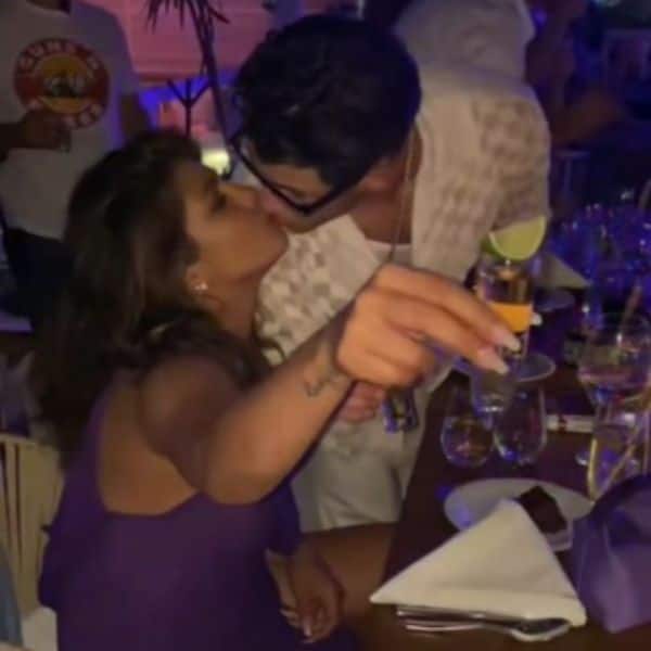 Priyanka Chopra-Nick Jonas's birthday kiss