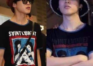 BTS: Jimin's Saint Laurent shirt from 2018 makes a reappearance in a faded form; ARMY says, 'So uncelebrity like to be wearing in public....' [Read Tweets]
