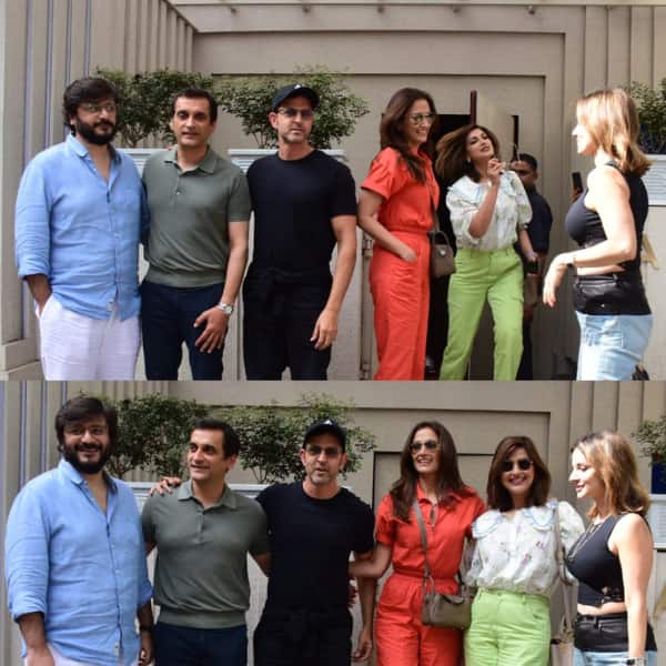 Hrithik Roshan, Sussanne Khan, Sonali Bendre and others pose for the camera