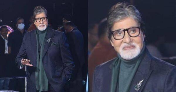 Amitabh Bachchan, ışıltılı yeni setlerden FIRST LOOK'ta gösterişli ve dinamik görünüyor [View Pics]