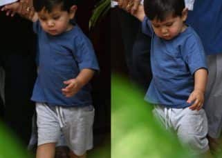 Laal Singh Chaddha actress Kareena Kapoor Khan's younger son Jeh looks cute as a button while strolling in the city [View Pics]