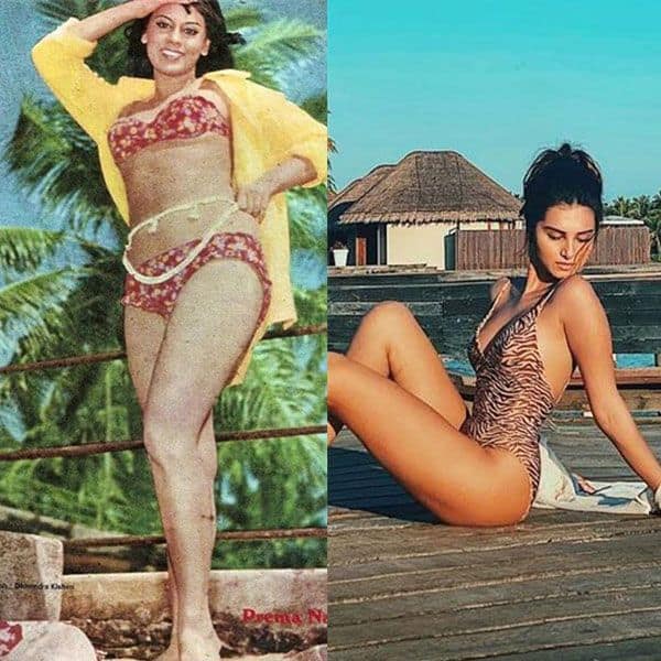 Prema Narayan in bikini vs Tara Sutaria in bikini