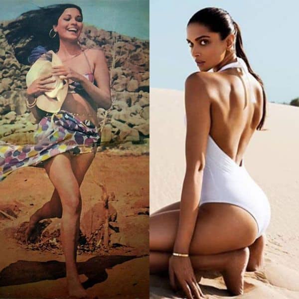 Zeenat Aman in bikini vs Deepika Padukone in bikini