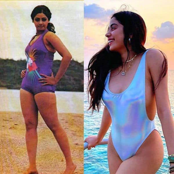 Sridevi in bikini vs Janhvi Kapoor in bikini