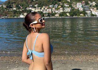 Anushka Sen sets temperature soaring in Lake Como as she dons a sexy blue bikini [View Pics]