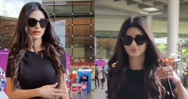 Brahmastra actress Mouni Roy happily flaunts her Rs 3.5 lakh YSL bag before the paparazzi [Watch Video]