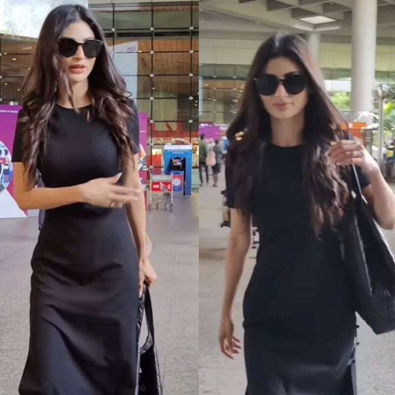 Brahmastra actress Mouni Roy happily flaunts her Rs 3.5 lakh YSL bag before the paparazzi [Watch Video]