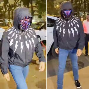 Raj Kundra wears a LED mask to cover his face; netizens call him, ‘Pati Porneshwar’ [Watch Video]