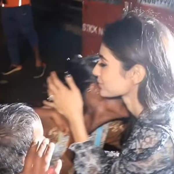 Mouni Roy hugs and kisses an underprivileged woman after she asks money
