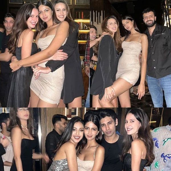 Isabelle Kaif looks hottie in this picture she poses with her friends from the birthday party