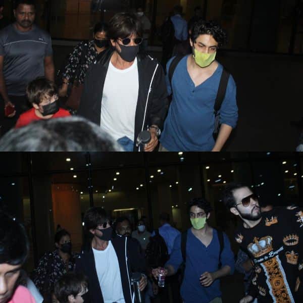 Shah Rukh Khan returns to Mumbai with son Aryan Khan