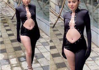 Urfi Javed hits the Mumbai streets in one leg bodysuit; netizens call her, 'Kylie Jenner in budget' [View Pics]