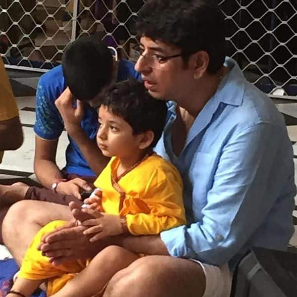 Rudransh with his father
