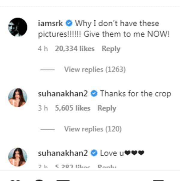 Shah Rukh Khan reacts on Aryan Khan's post