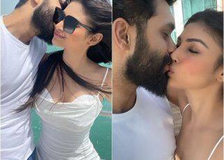 Mouni Roy locks lips with husband Suraj Nambiar on his birthday; shares cosy pictures from their celebration