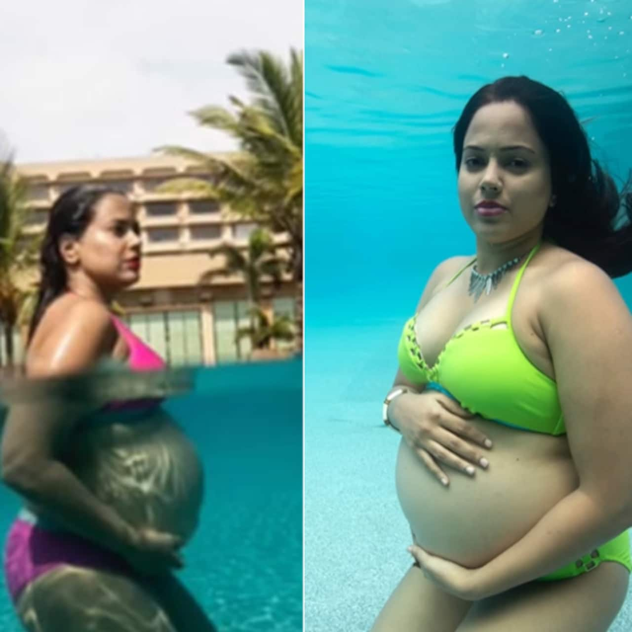 Sameera Reddy Wore Bikini Under Water Bold Photoshoot Pictures Of The