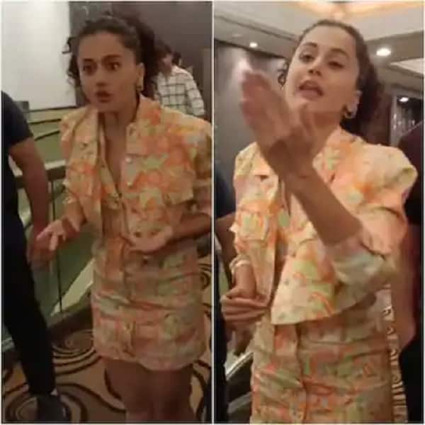 Taapsee Pannu's heated argument with paparazzi after being late on Dobaaraa event