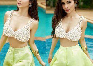Brahmastra beauty Mouni Roy amps up hotness metre in a short crop top made of shells; flaunts toned midriff in sensuous photoshoot