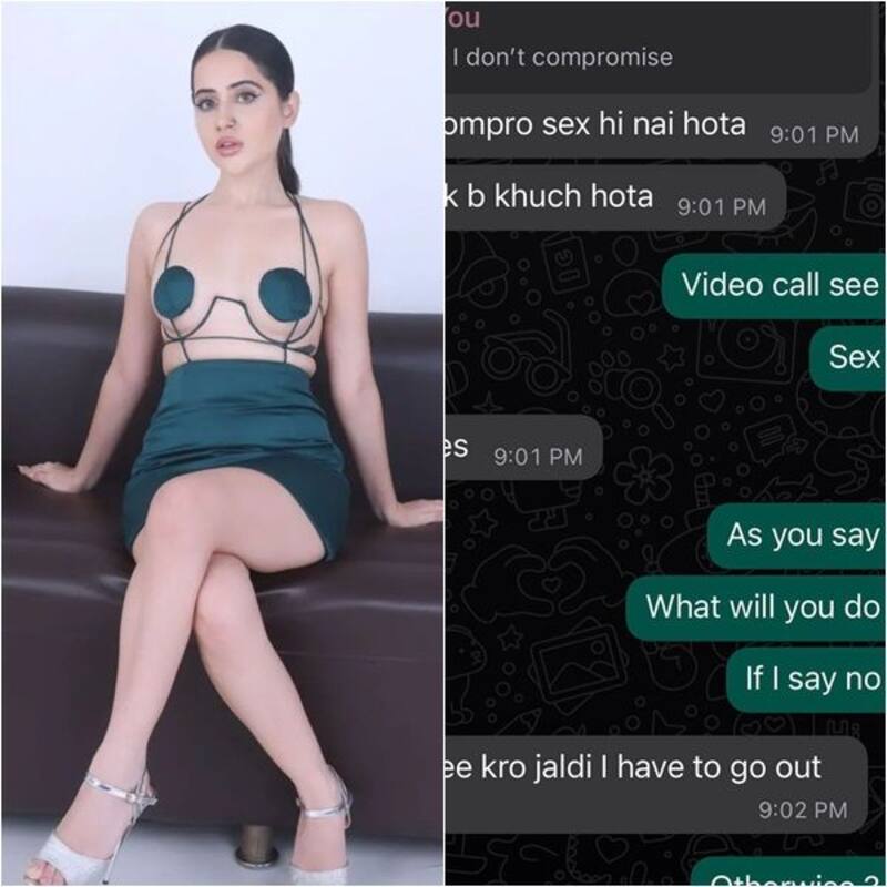 Urfi Javed shares WhatsApp screenshots  of a man demanding 'video sex'; files FIR against him, calls it 'cyber rape'