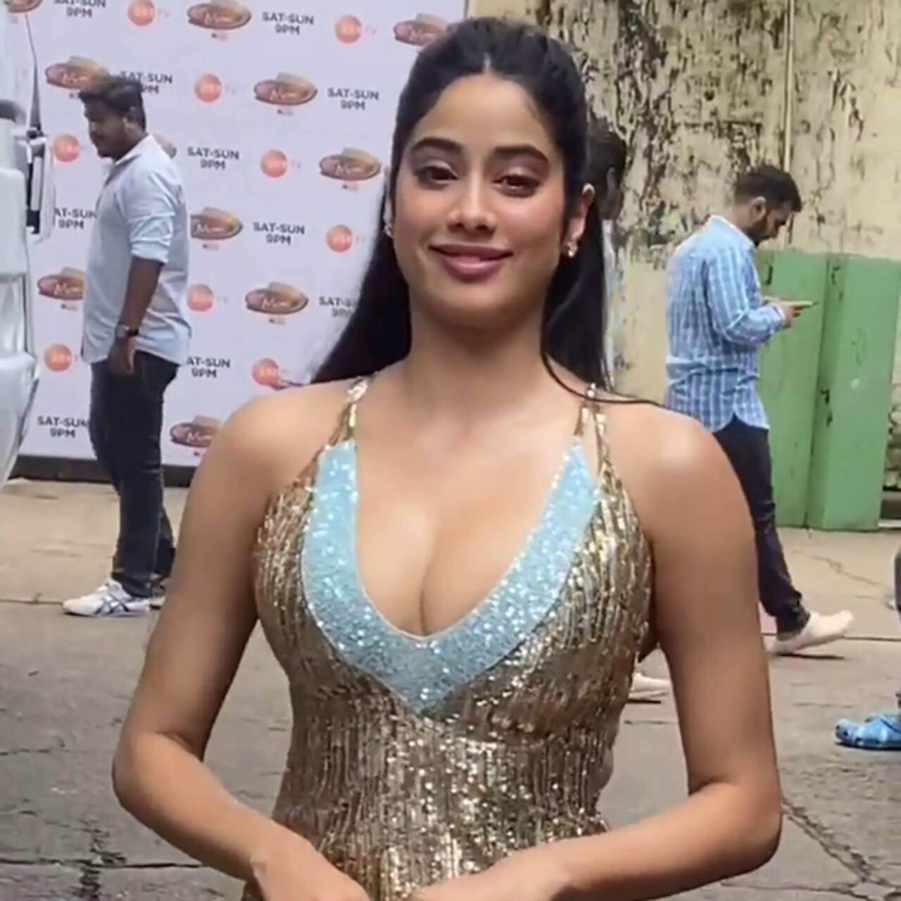 Good Luck Jerry Actress Janhvi Kapoor Steps Out In A Bold Body Hugging Gown Netizens Call Her