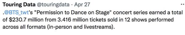 BTS beats worldwide musicians to become highest revenue earning artist