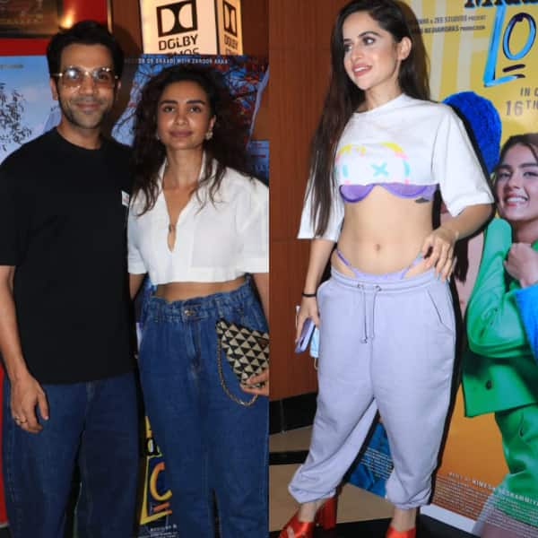 Urfi Javed seen at screening of Middle Class Love along with the likes of Rajkummar Rao and Hansal Mehta