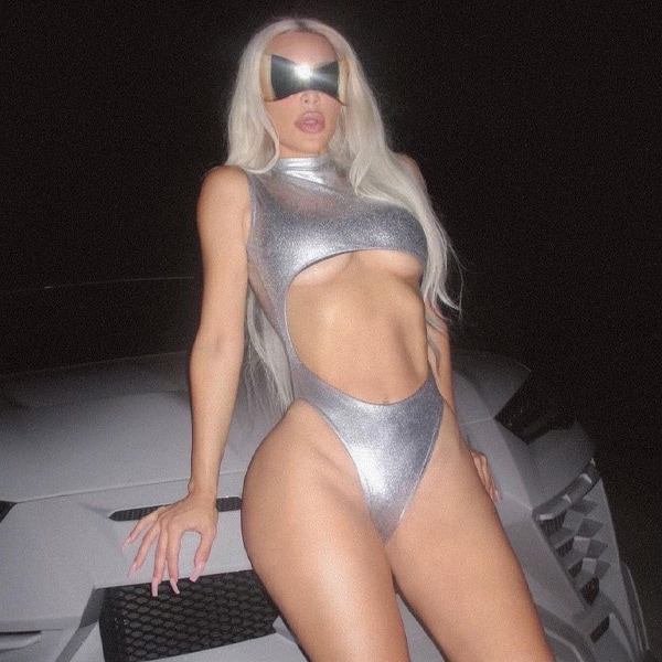 Kim Kardashian bling bikini – superhero vibe