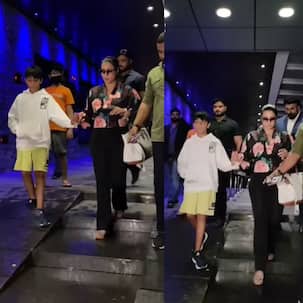 Kajol trolled for wearing dark glasses at night as she steps out for dinner with son Yug; netizens say, ‘Kala chashma utaar deti toh pakdi jaati’