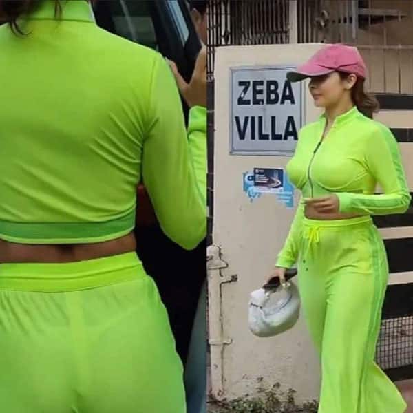 Malaika Arora has a oops moment in this neon see though outfit