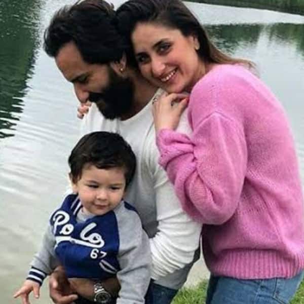 Kareena Kapoor Khan, Saif Ali Khan pose with their son