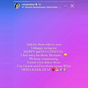 La juge d'Indian Idol 12, Neha Kakkar, rompt enfin le silence sur Falguni Pathak et les trolls la critiquant pour la chanson O Sajna; voici ce qu'elle a dit