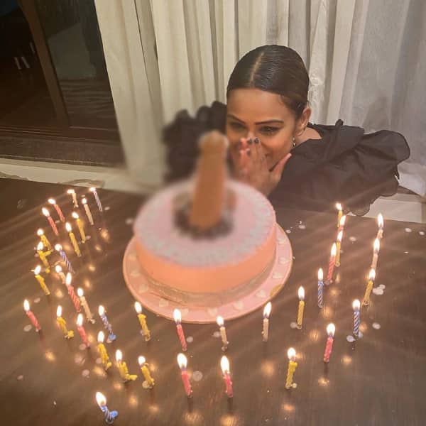 Nia Sharma's 'dirty' birthday cake