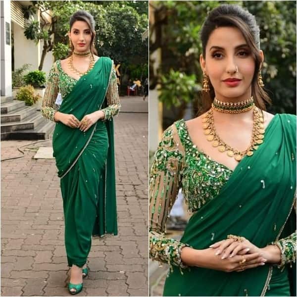 Nora Fatehi melts hearts with sari look