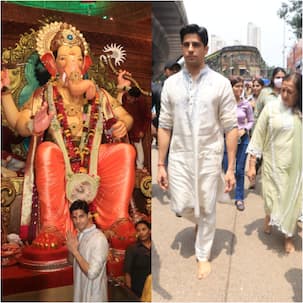 Sidharth Malhotra seeks blessings at Lalbaugcha Raja ahead of Thank God trailer launch; netizens call him 'down to earth' as he walks bare foot [View Pics]
