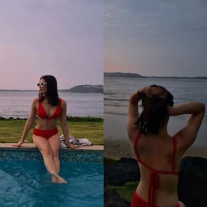 राधिका मदान ने रेड बिकिनी पहनकर पूल में किया इंजॉय, फोटोज देखकर फैंस की हुई बल्ले-बल्ले