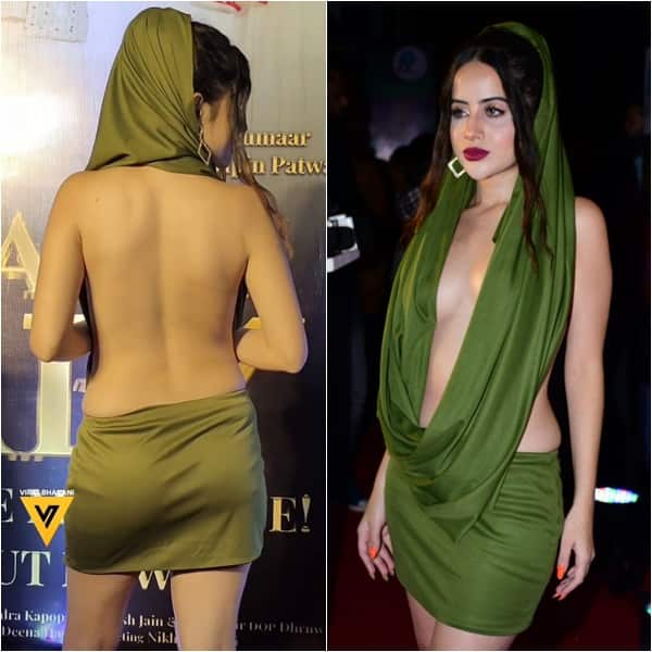 Urfi Javed dons a risky green outfit