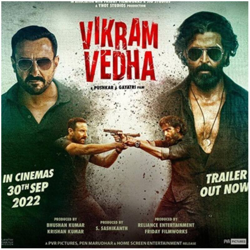 Vikram Vedha Advance Booking Report: ऋतिक रोशन-सैफ अली खान की फिल्म ने एडवांस बुकिंग से कमा डाले 1 करोड़