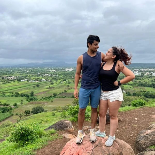 Ira and Nupur love hiking together
