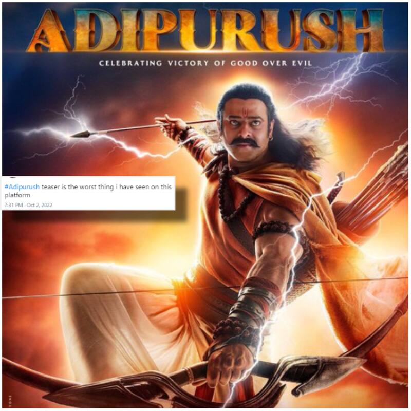 Adipurush Teaser Fans Reaction: प्रभास की 'आदिपुरुष' टीजर से निराश फैंस, यूजर्स बोले, 'क्या कार्टून टाइप....'