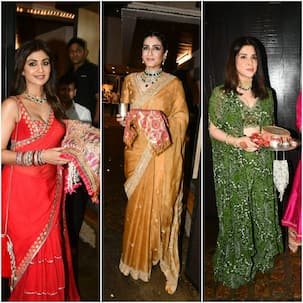 Karwa Chauth 2022: Raveena Tandon, Shilpa Shetty, Natasha Dalal and more deck up for celebrations at Anil Kapoor's home [View Pics]