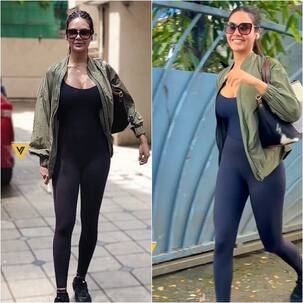 Esha Gupta leaves everyone jaw-dropped as she shows off her hour-glass figure in athleisure wear [View Pics]