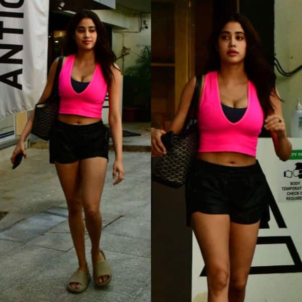 Mili actress Janhvi Kapoor steps out for her workout in a