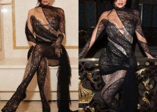Kylie Jenner leaves precious little to the imagination in her latest sheer see-through gown [View Pics in PRIVATE]