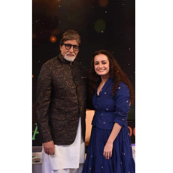 Dia Mirza joins Amitabh Bachchan for Banega Swasth India event